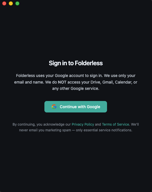 Sign in with Google