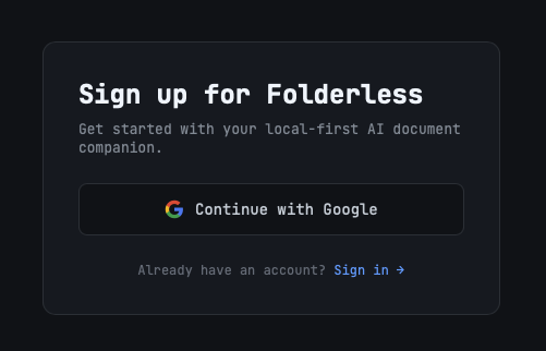 Browser sign-in
