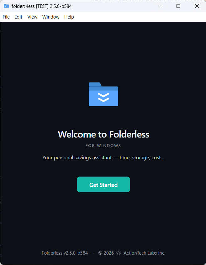First-run setup on Windows